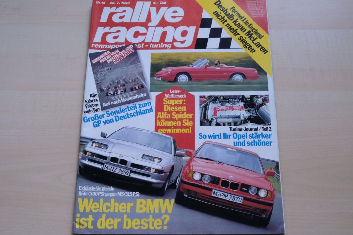 Deckblatt Rallye Racing (15/1990)